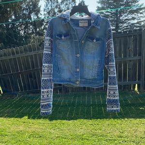 Wallflower Denim Jacket. Like new. Junior Large